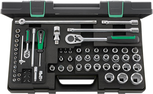 Steckschlüssel-Satz 86TX KN 1/4" und 1/2" 63-teilig Stahlwille Produktbild img1 L