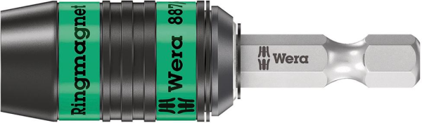 Bithalter Rapidaptor 1/4" für 1/4" Bits Magnet 57mm Ringmagnet Wera Produktbild img1 L