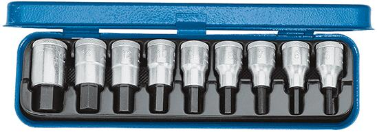 Schraubendrehereinsatz- Satz 1/2" Innensechskant 5-17mm 9-teilig Gedore Produktbild img1 L