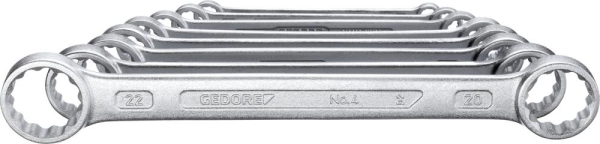 Doppelringschlüssel-Satz DIN837B 6-22mm 8-teilig in Karton Gedore Produktbild img1 L