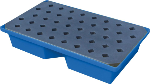 PE-Auffangwanne mit Rost für Kleingebinde 100x60,5x20cm, 63 Liter Produktbild img1 L