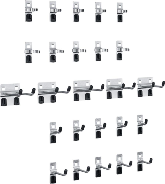 Hakensortiment 25-teilig für Lochplatten für Lochplatten Produktbild img1 L