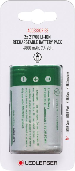Ersatzakku 2x21700 3,7V 4800mAh Ledlenser Produktbild img1 L