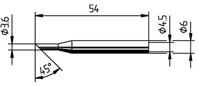Lötspitze angeschrägt 45Grad 0162LD Ersa Produktbild img1 L