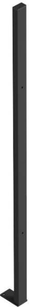 Anfang-/Endpfosten Maschinenschutzgitter H2000 mm RAL 9005 Produktbild img1 L