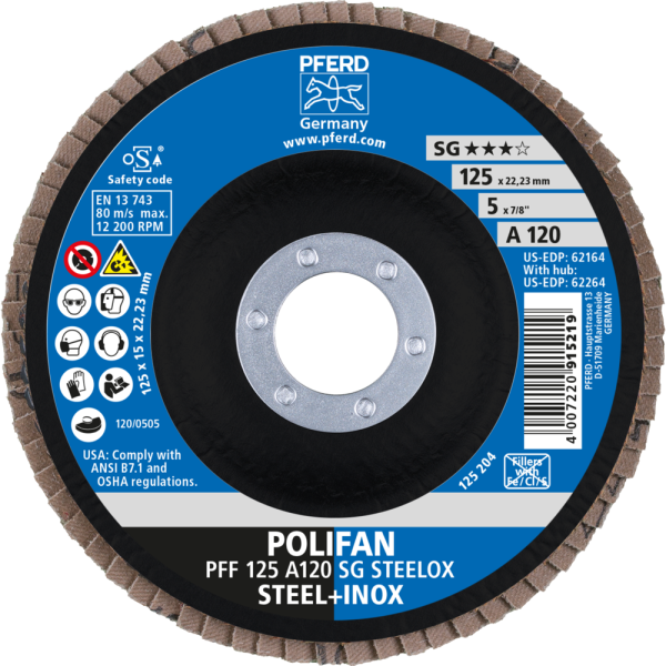 POLIFAN-Fächerscheiben PFF 125 A 120 PSF STEELOX Produktbild img2 L