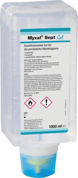 Händedesinfektion Myxal Sept Gel,1000 ml Variofl. Produktbild img1 L