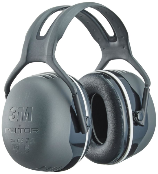 3M Kapselgehörschützer X5A schwarz, SNR=37dB Produktbild img1 L