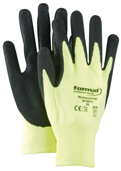 Handschuh Mechanic Hi-Viz, Gr. 11, FORMAT Produktbild img1 L