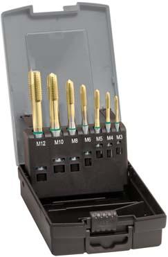 Maschinengewindebohrer- Set DIN371 HSSE TiN Typ UNI Form B M3-M12 GÜHRING Produktbild img1 L