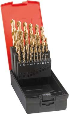 Spiralbohrer-Set DIN338 HSS geschliffen TiN Typ N1-13mm FORMAT Produktbild img1 L