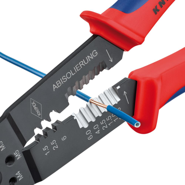 Crimpzange 9722240 für isolierte Kabelschuhe 0,75-6qmm KNIPEX Produktbild img2 L