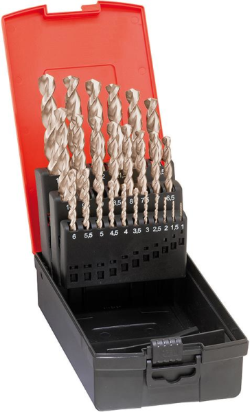 Spiralbohrer-Set DIN338 HSSE geschliffen Typ Ti 1-10mm FORMAT Produktbild img1 L