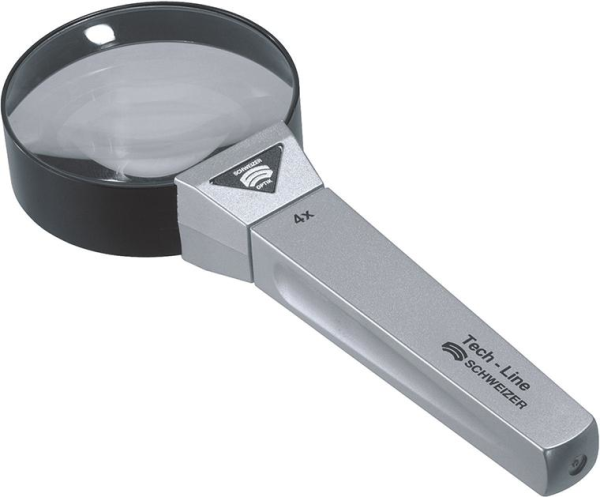 Handlupe Tech-Line D65mm 4-fach SCHWEIZER Produktbild img1 L