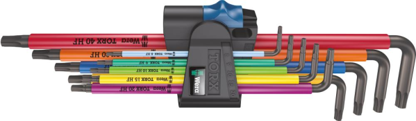 Winkelschraubendreher- Satz lang 9-teilig T8-T40 Halfefunktion Color Wera Produktbild img1 L