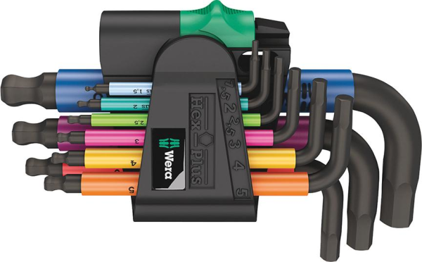 Winkelschraubendreher- Satz im Handhalter 9-teilig 1,5-10mm lackiert Kugelkopf Wera Produktbild img1 L