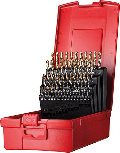 Spiralbohrer Set 1-6mm x0,1 in A002 in Box 118G Typ N 4xD 51tlg. Tin Tip A095202 Dormer Produktbild img1 L