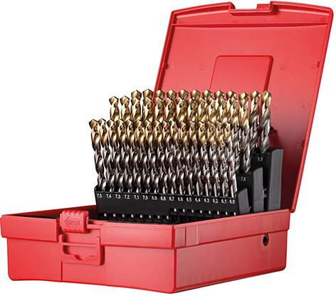 Spiralbohrer Set 6-10mm x0,5 in A002 in Box 118G Typ N 4xD 41tlg. Tin Tip A095203 Dormer Produktbild img1 L