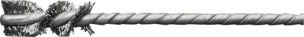 Mikro-Rohrbürste Stahldr.Ø 8x25/90 mm, S3,3mm Lessmann Produktbild img1 L
