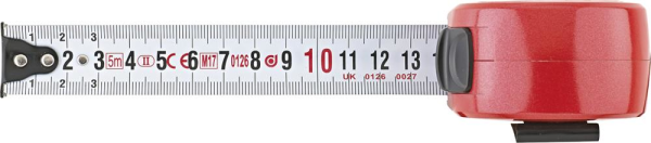 Taschenbandmaß Aluminium 5mx25mm weiß FORMAT Produktbild img3 L