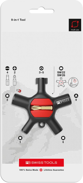 Schaltschrankschlüssel 9 in 1 Tool PB Swiss Tools Produktbild img5 L