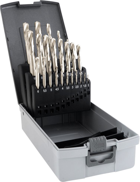 Kurz-Nut-Bohrer-Satz D338HSS-Co8% Raptor1,0-10,5mm0,5mm stg. inkl. KLB GÜHRING Produktbild img1 L