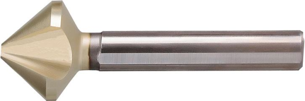 Kegelsenker ungleiche Teilung HSS ZrN 90Grad 3-Flächenschaft BECK Produktbild img1 L