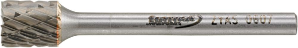 Kleinfrässtift HM zylindrisch mit Stirnverzahnung 0607 C 3mm 6x7mm FORMAT Produktbild img1 L