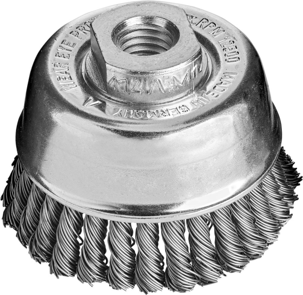 Topfbürste Stahldraht gezopft 65x0,5mm Besatz 30x6mm gez.Draht Lessmann Produktbild img1 L