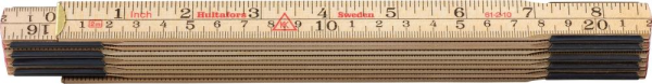 Gliedermaßstab Birke 2mx17mm natur Zoll/mm-Teilung Hultafors Produktbild img1 L