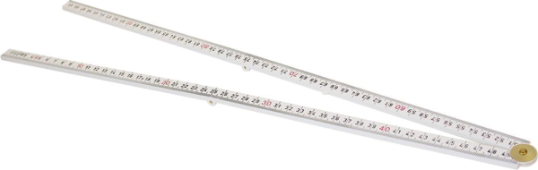 Gliedermaßstab Kunststoff1mx13mm weiß 4Glieder Hultafors Produktbild img3 L