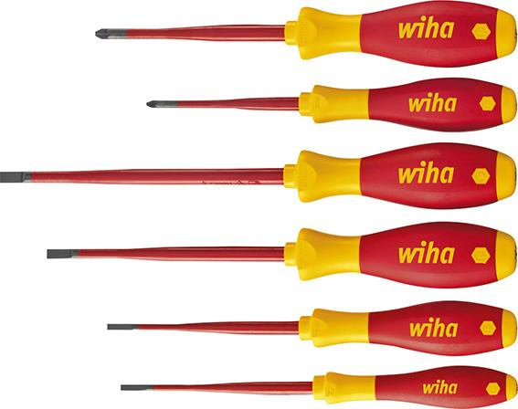 Schraubendreher-Satz VDE slim Schlitz PZ 6-teilig Wiha Produktbild img1 L