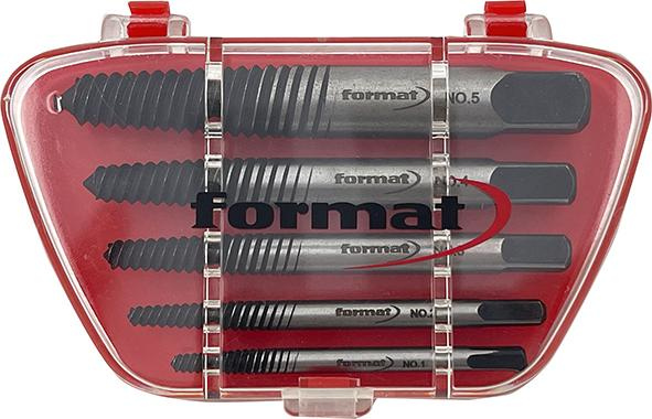 Schraubenausdreher-Satz Chrom-Vanadium 5-teilig Nummer 1-5 FORMAT Produktbild img2 L