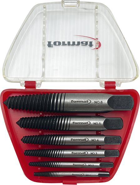 Schraubenausdreher-Satz Chrom-Vanadium 6-teilig Nummer 1-6 FORMAT Produktbild img1 L