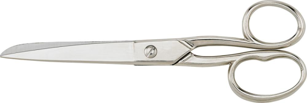 Allzweckschere 180mm vernickelt, 1 rundes und 1 langes Griffauge KIESEL Produktbild img1 L