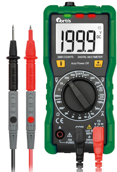 Digital-Multimeter 0,1 mV-600V FORTIS Produktbild img1 L