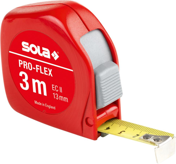 Taschenbandmaß Pro-Flex 3mx13mm gelb Sola Produktbild img1 L