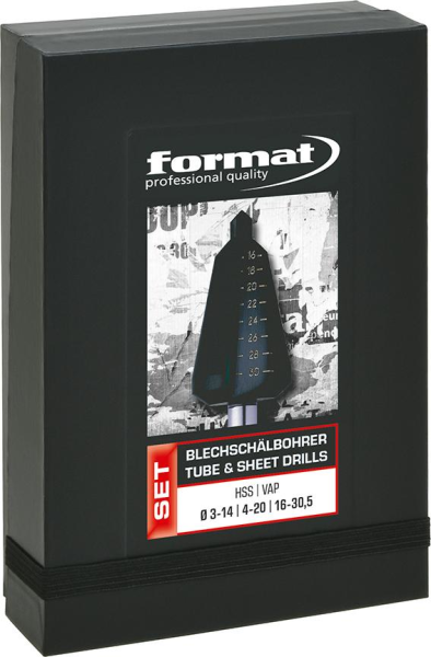 Blechschälbohrer-Set HSS 3-30,5mm FORMAT Produktbild img1 L