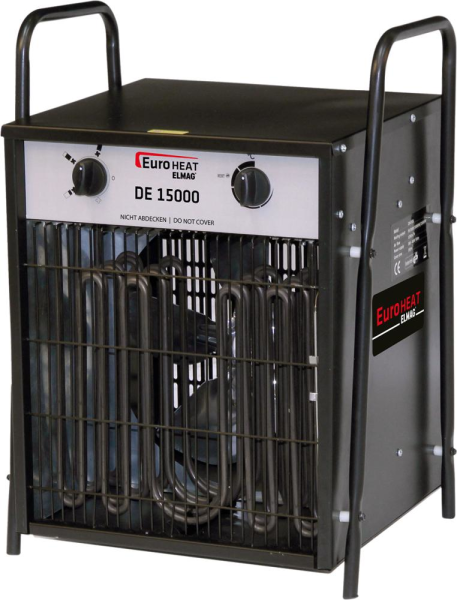 Elektro-Heizgerät Euroheat DE15000 15 kW 400 V - 1292 m³/h B343xT408xH562 mm Produktbild img1 L