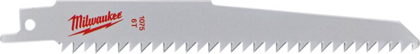 Säbelsägeblatt Nassholz gerade, schnelle Schnitte150x4,2 mm 6 TPI, unlack.3er-Pack Milwaukee Produktbild img1 L