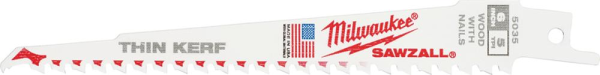 Säbelsägeblatt Demontage THIN KERF 150 x 5 mm (5 TPI) 50er Pack Milwaukee Produktbild img1 L