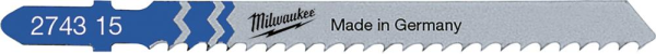 Stichsägeblatt Metall für Schnitte in Aluminium75x 3 mm T127D 5er Pack Milwaukee Produktbild img1 L