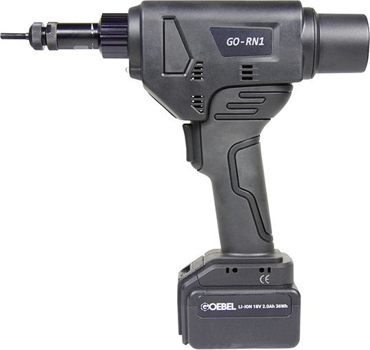 Goebel Akku-BlindnietmuttergerätGO-RN 1 i. Koffer 2Ah 36W2xAkku u. Ladegerät M3-8  Produktbild img1 L
