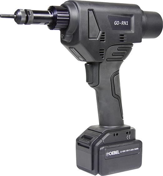 Goebel Akku-BlindnietmuttergerätGO-RN 1 i. Koffer 2Ah 36W2xAkku u. Ladegerät M3-8  Produktbild img2 L