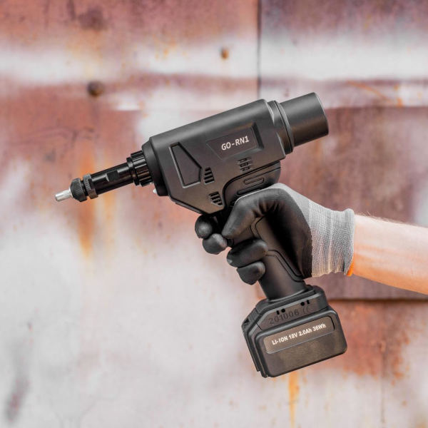 Goebel Akku-BlindnietmuttergerätGO-RN 1 i. Koffer 2Ah 36W2xAkku u. Ladegerät M3-8  Produktbild img3 L