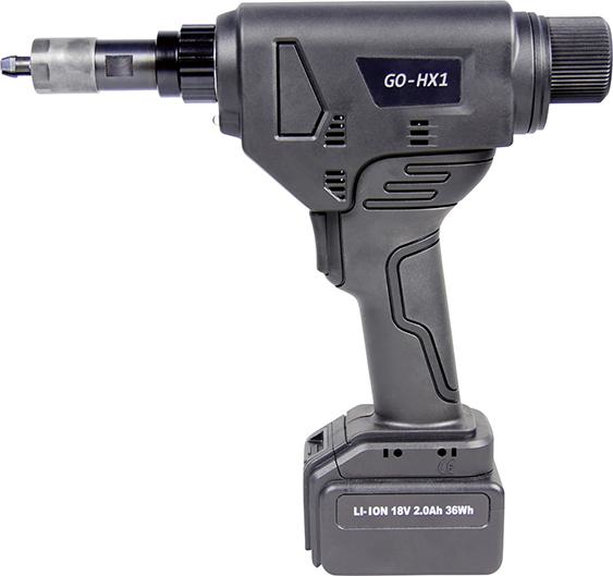 Akku-Sechskant-StanzgerätGO-HX 1 i. Koffer 2Ah 36W2xAkku u. Laderät M4-8 Goebel Produktbild img1 L