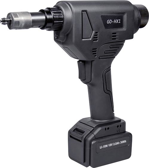 Akku-Sechskant-StanzgerätGO-HX 1 i. Koffer 2Ah 36W2xAkku u. Laderät M4-8 Goebel Produktbild img2 L