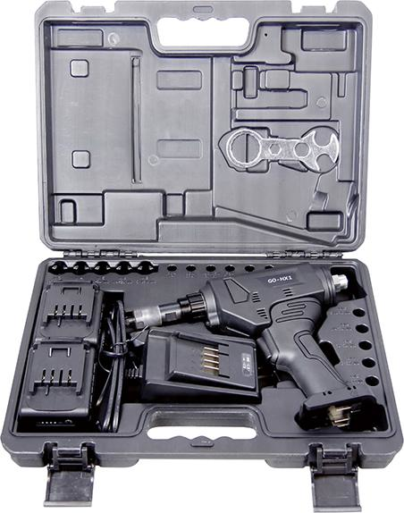 Akku-Sechskant-StanzgerätGO-HX 1 i. Koffer 2Ah 36W2xAkku u. Laderät M4-8 Goebel Produktbild img3 L