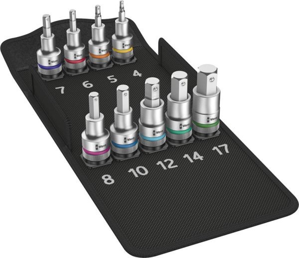 Schraubendrehereinsatz- Satz 1/2" Innensechskant mit Haltefunktion 9-teilig Wera Produktbild img1 L