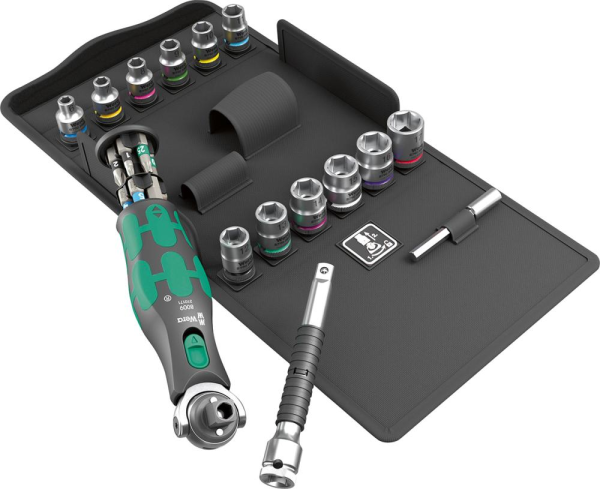 Magazin-Knarren-Satz 3/8"Zyklop Pocket 27-teilig Wera Produktbild img1 L